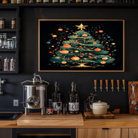 Festive Christmas Tree Poster