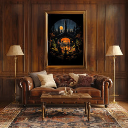 Cozy Night Under The Stars Poster