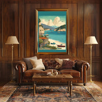 Serene Coastal Retreat Poster
