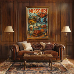 Missouri A Tapestry of Culture and History Poster