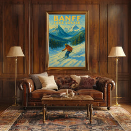 Banff Lake Louise Ski Adventure Poster