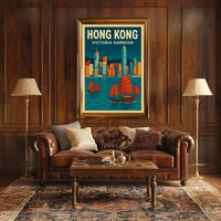 Victoria Harbour Scenic Travel Poster