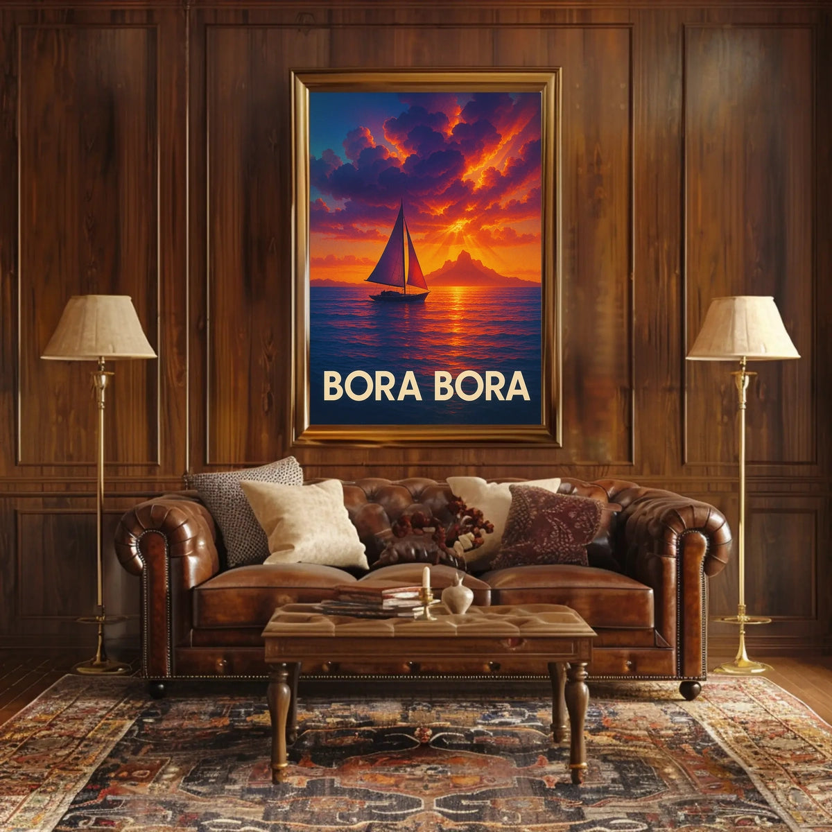 Bora Bora Sunset Poster