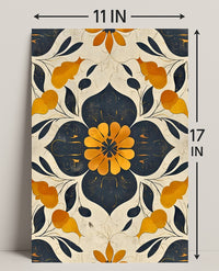 Elegant Abstract Floral Design: Artistic Poster