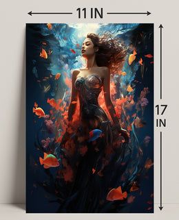 Underwater Elegance Poster