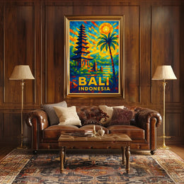 Bali, Indonesia Vibrant Paradise Poster