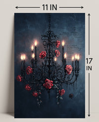 Chandelier Of Roses Poster