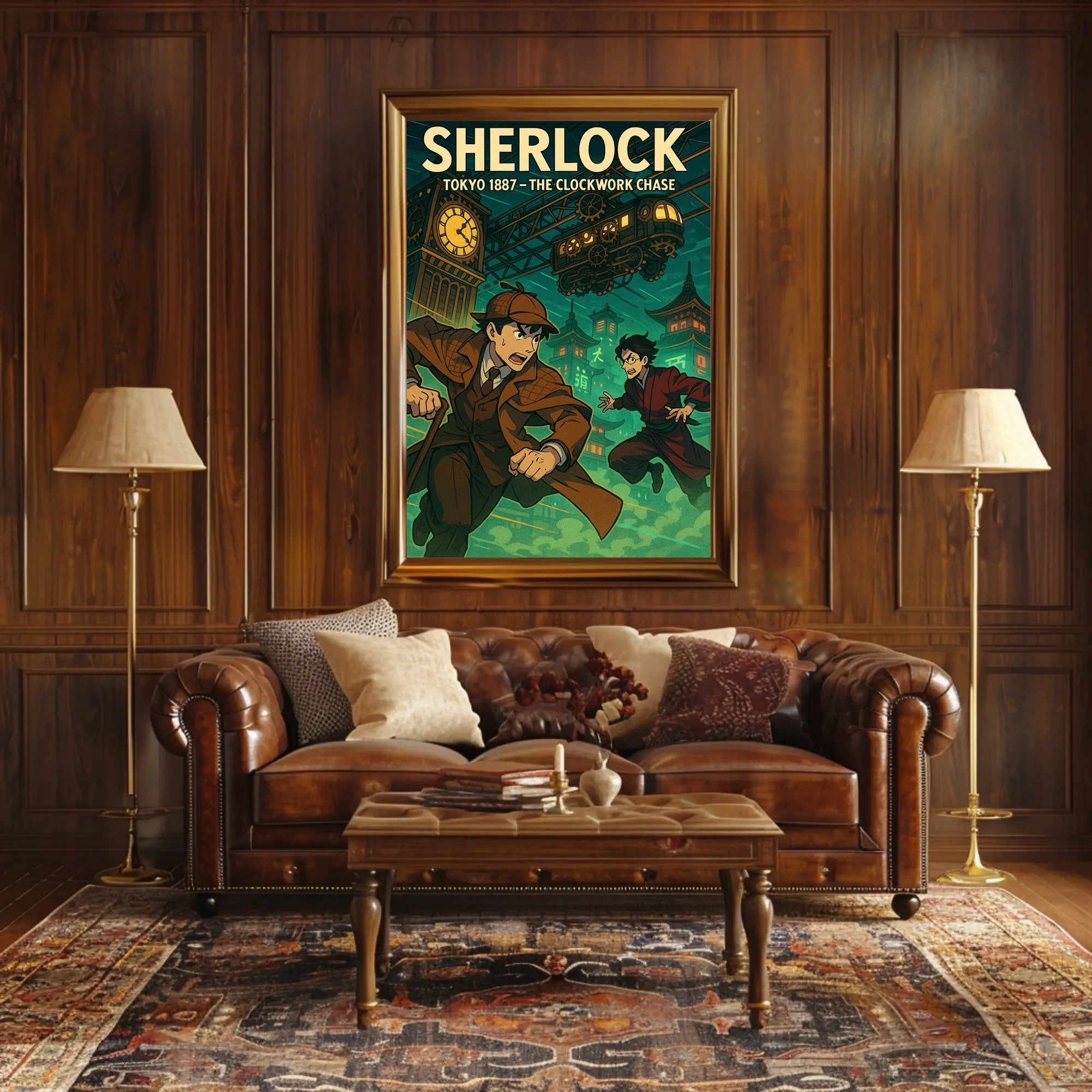 Sherlock: Tokyo 1887 Steampunk Adventure Poster