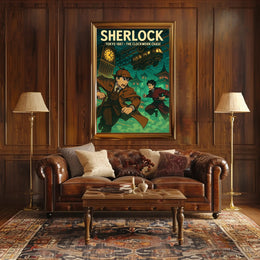 Sherlock: Tokyo 1887 Steampunk Adventure Poster
