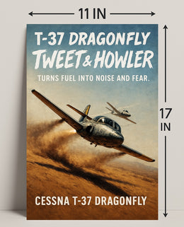Cessna T-37 Dragonfly Poster PosterGoat
