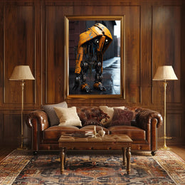 The Lonely Robot In The Rain Poster PosterGoat