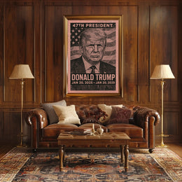 Trump Legacy Triumphant Vision Retro 80s Poster