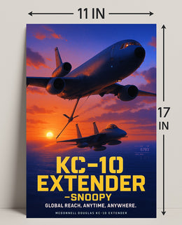 KC-10 Extender Snoopy Poster PosterGoat