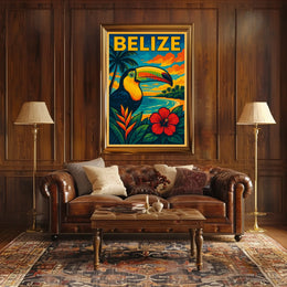 Belize Tropical Paradise Poster