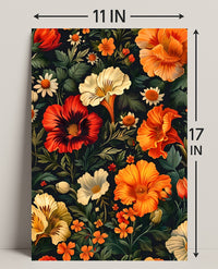 Vibrant Floral Symphony William Morris Art Poster