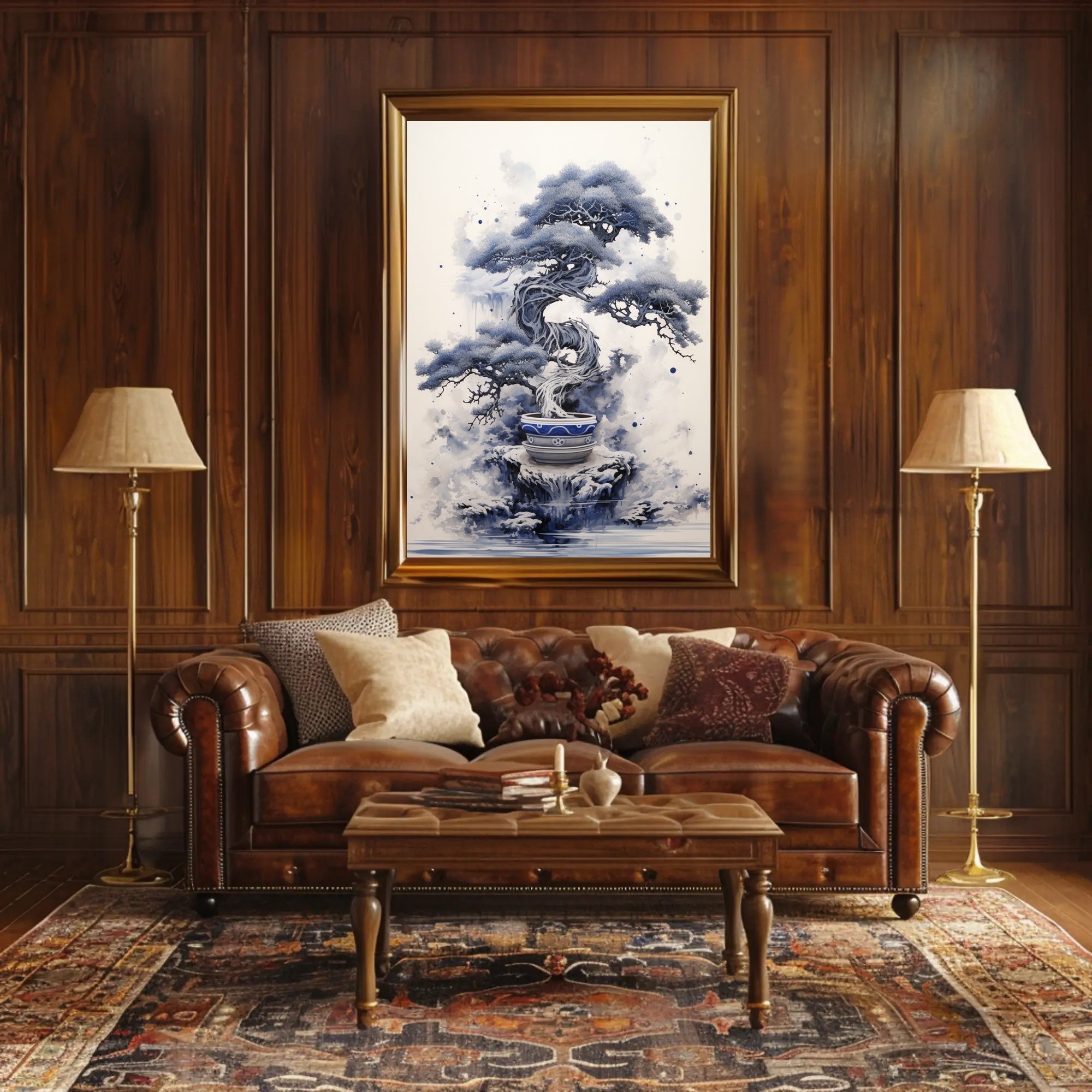 Serene Bonsai Art Poster PosterGoat