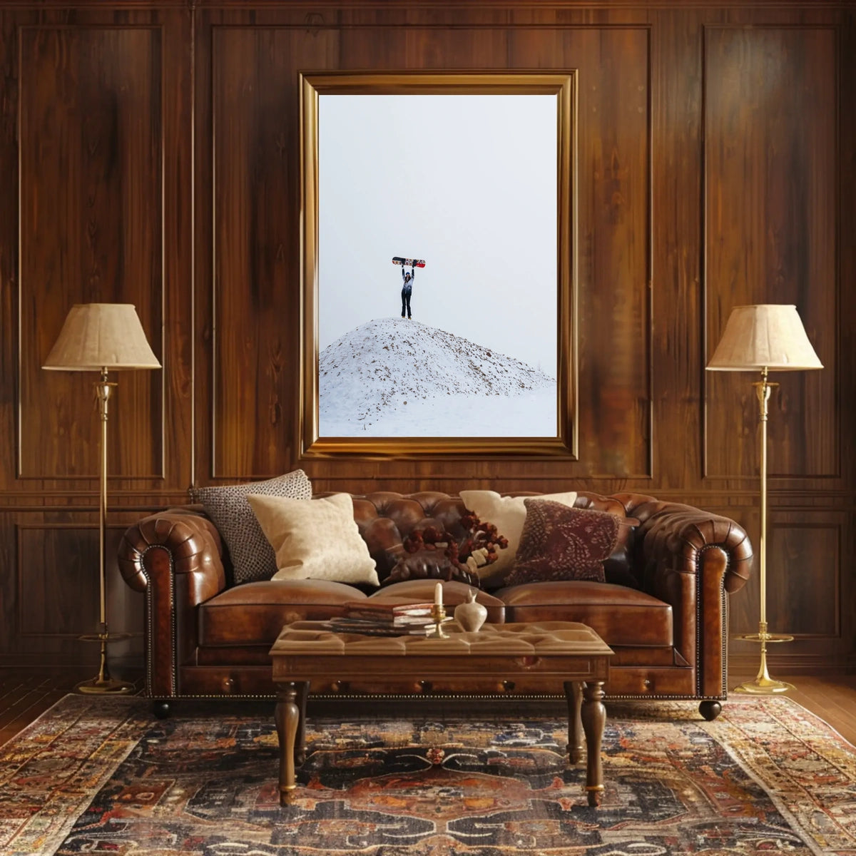 Triumph On The Snowy Hill Poster