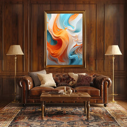 Fluid Energy: Vibrant Abstract, Artistic, or Pop Culture Poster