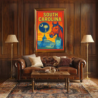 South Carolina A Vibrant Tribute Poster PosterGoat