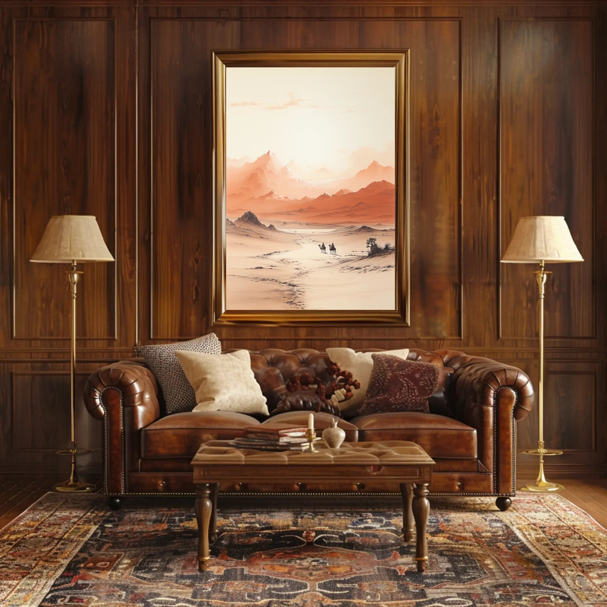 Desert Vistas Middle Eastern Cultural Landscape Poster