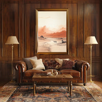 Desert Vistas Middle Eastern Cultural Landscape Poster