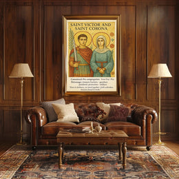Saint Victor and Saint Corona Poster PosterGoat