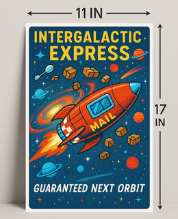 Intergalactic Express Poster PosterGoat