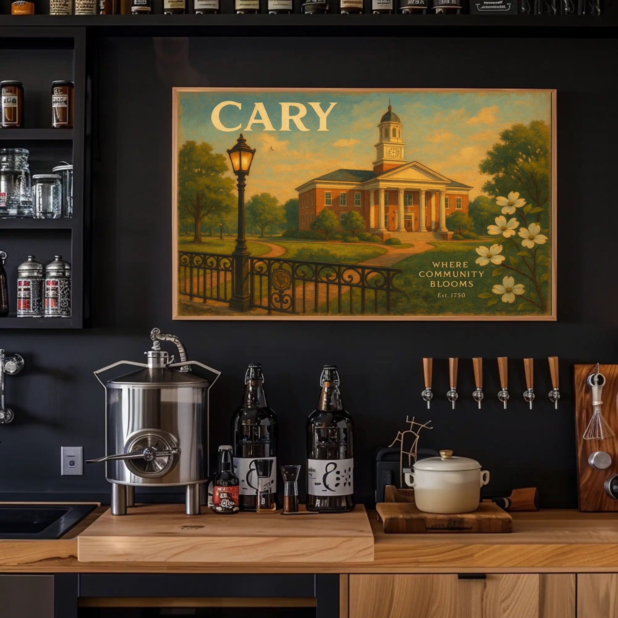 Welcome to Cary Travel Poster Wall Art