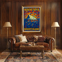 Bouvet Island A Stained Glass Tribute Poster