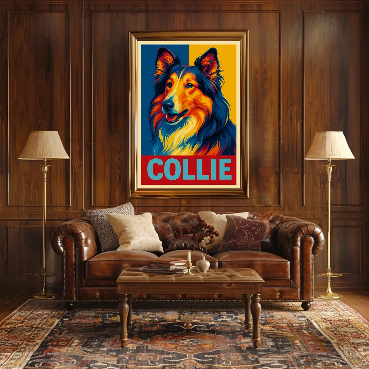 Collie Portrait Poster