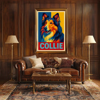 Collie Portrait Poster