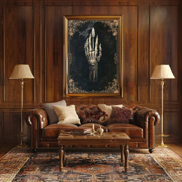 Skeleton Hand With Arrow Poster