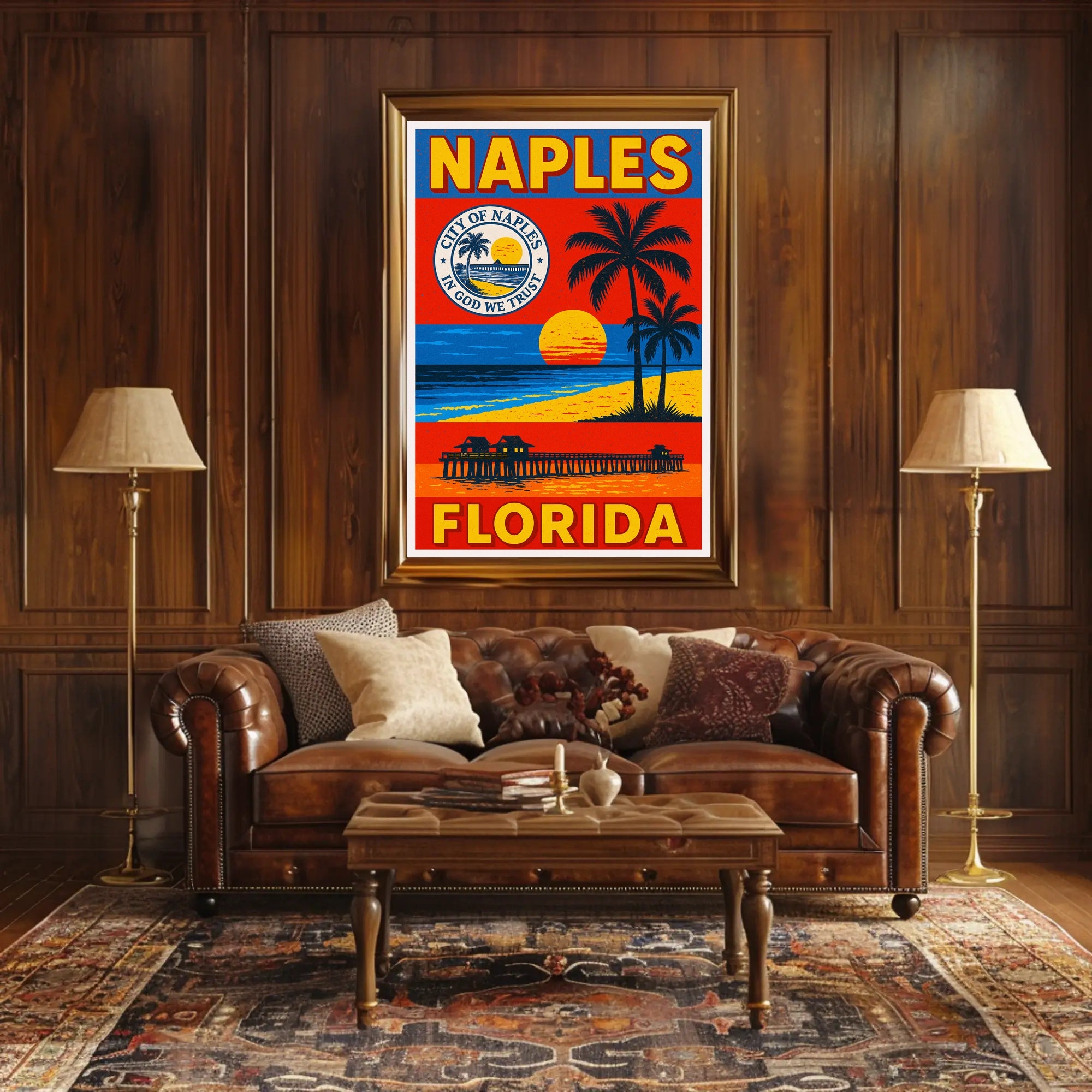 Welcome to Naples, Florida Poster PosterGoat