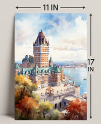 Majestic Castle By The Water Poster