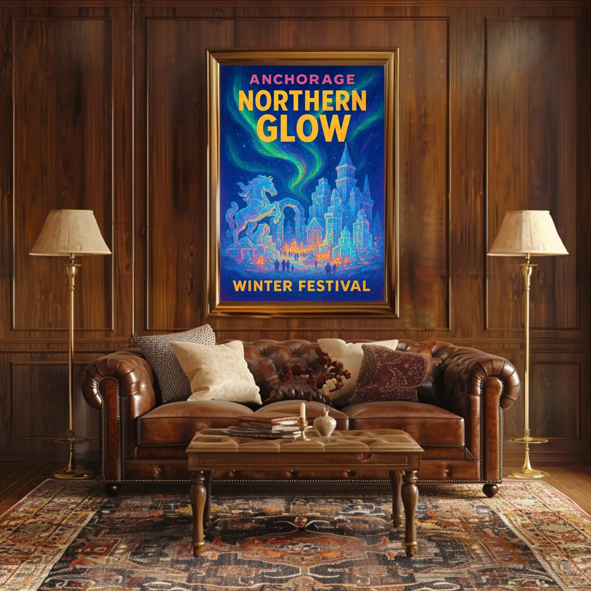 Anchorage Northern Glow Winter Festival Poster