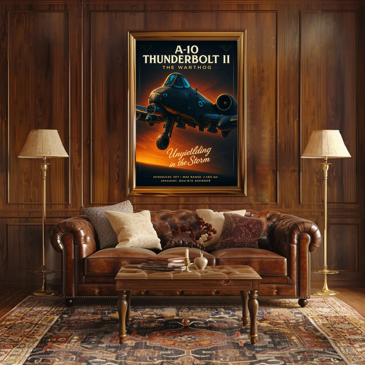 A-10 Thunderbolt II: Unyielding in the Storm Military Poster