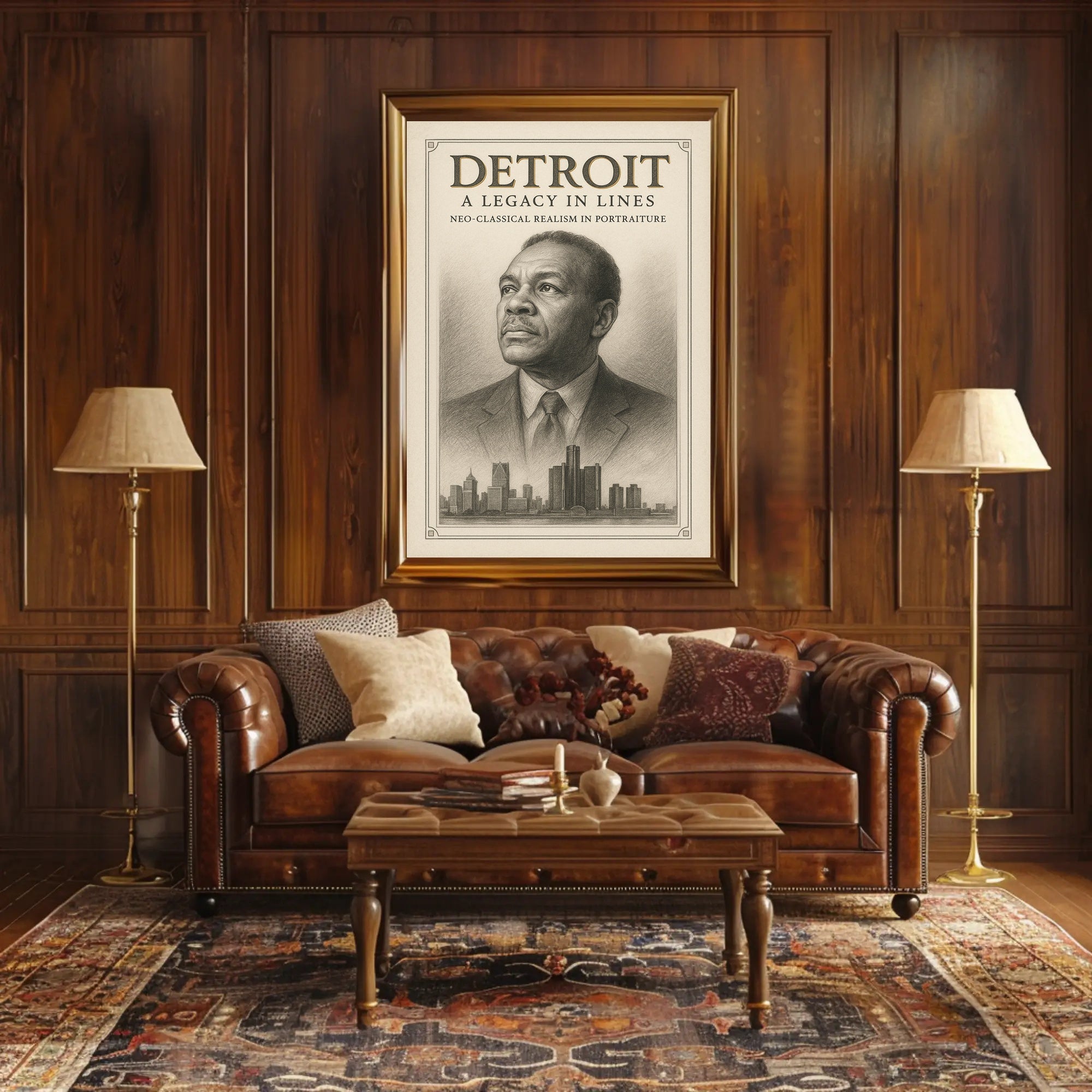 Detroit A Legacy in Lines Poster
