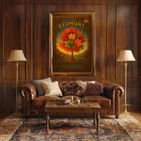 Welcome to Vermont Wall Art Print