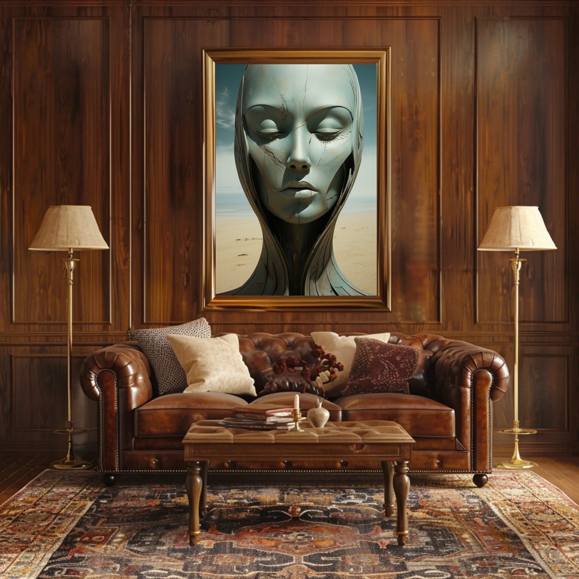 Ethereal Serenity In The Desert Poster