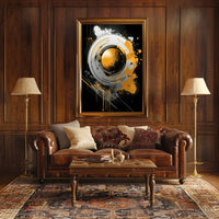 Abstract Geometric Art: Dynamic Movement Poster