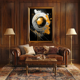 Abstract Geometric Art: Dynamic Movement Poster