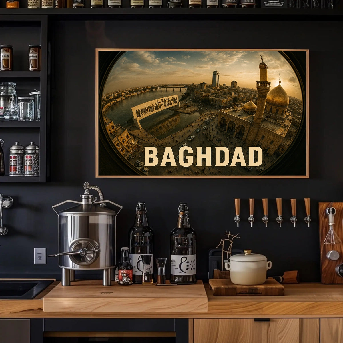 Baghdad Cityscape Poster