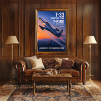 Lockheed T-33 Shooting Star Poster PosterGoat