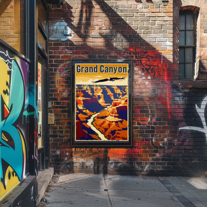 Grand Canyon Eagle Poster