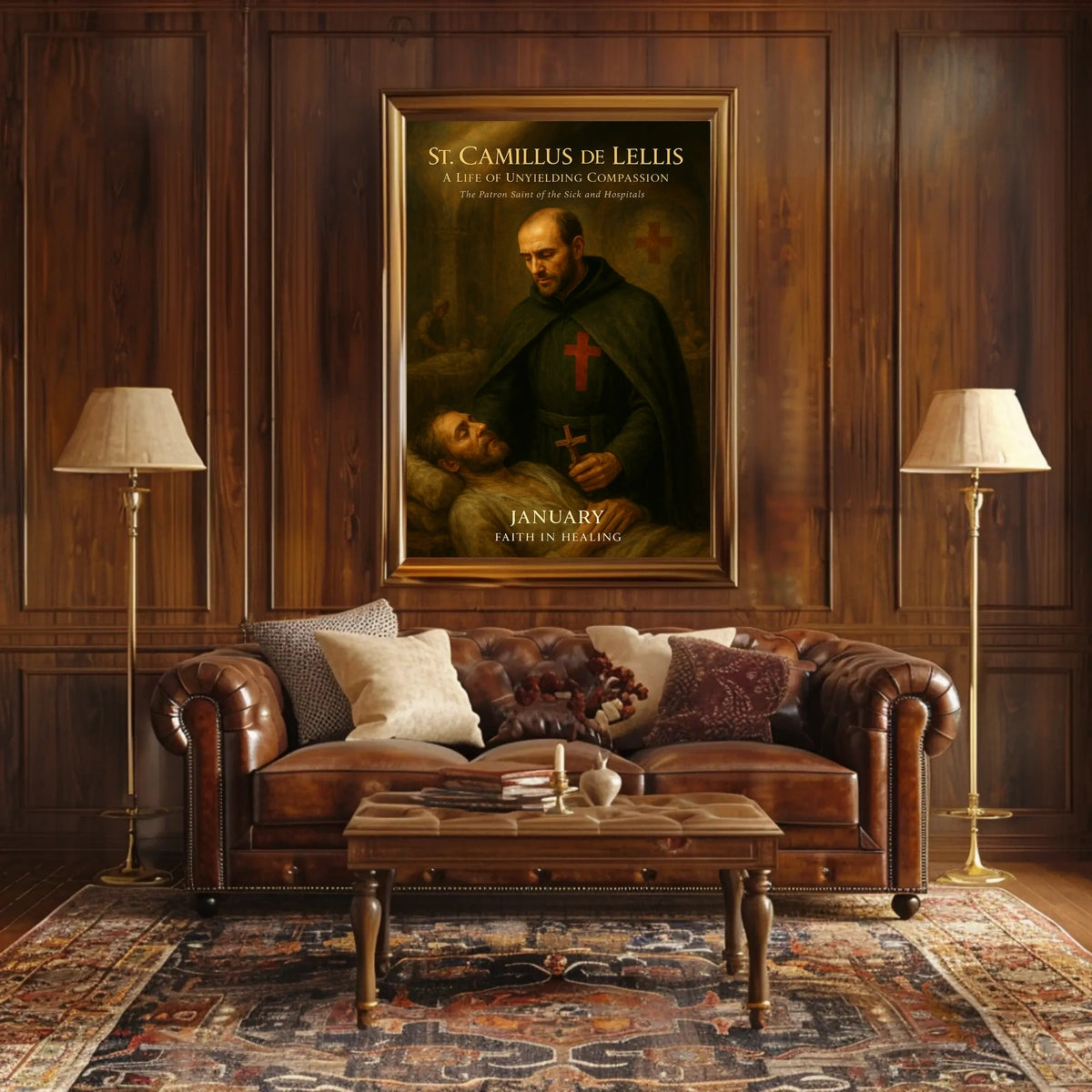St. Camillus de Lellis Patron of the Sick and Hospitals Poster