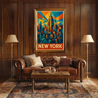 New York Skyline Art Poster