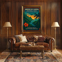 American Samoa National Park Vibrant Artistic Travel Poster