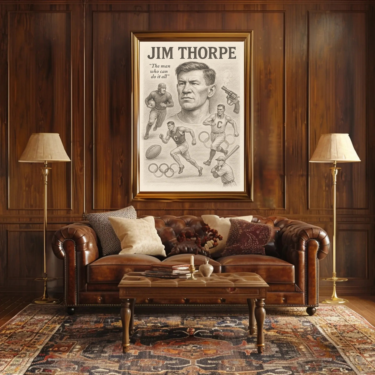 Jim Thorpe Legendary Sports Icon Jim Thorpe Poster