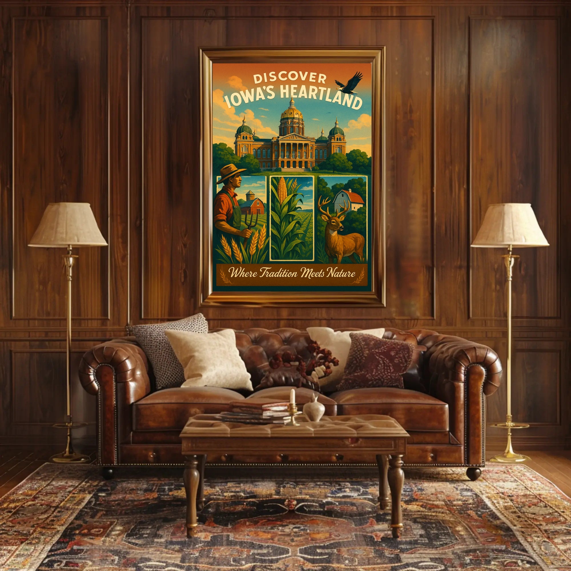 Discover IowaS Heartland Poster