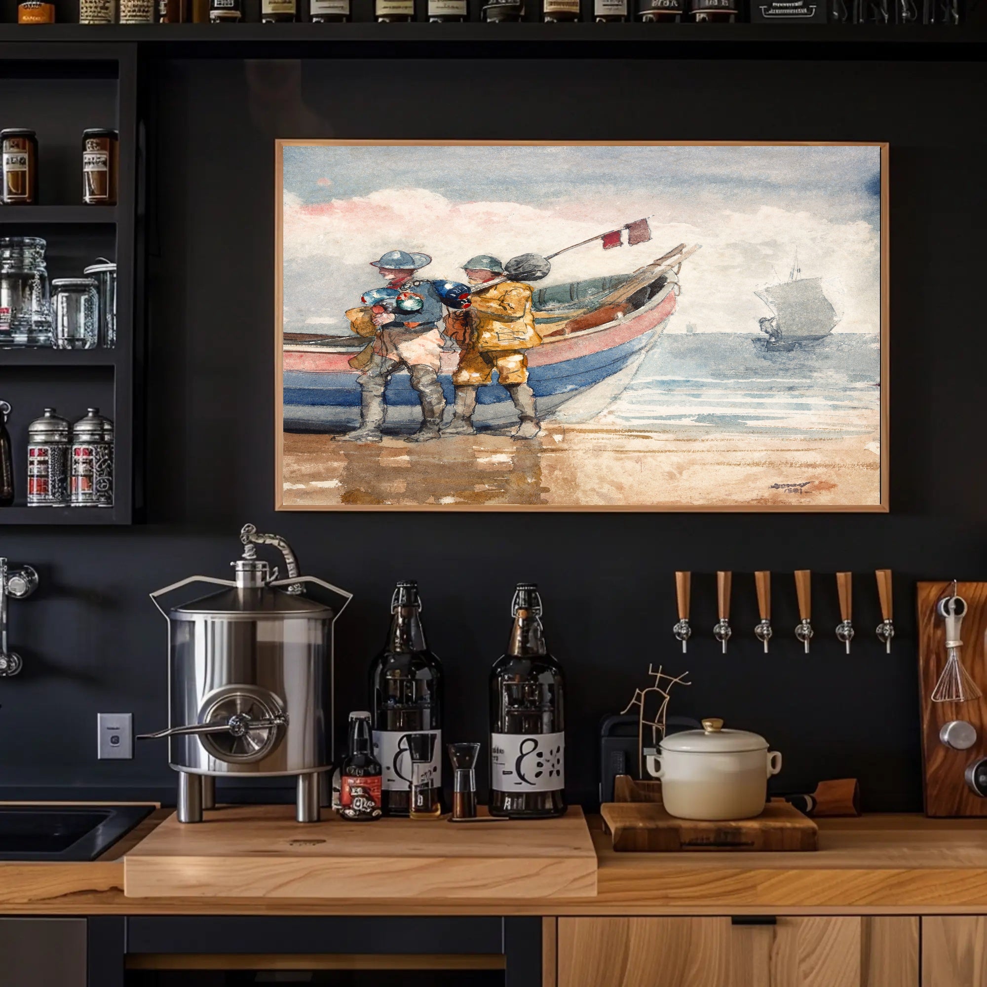 Coastal Fishermen Poster
